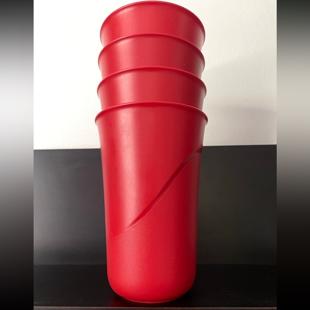 Bundle, Four (4) Recycled Plastic Cups
